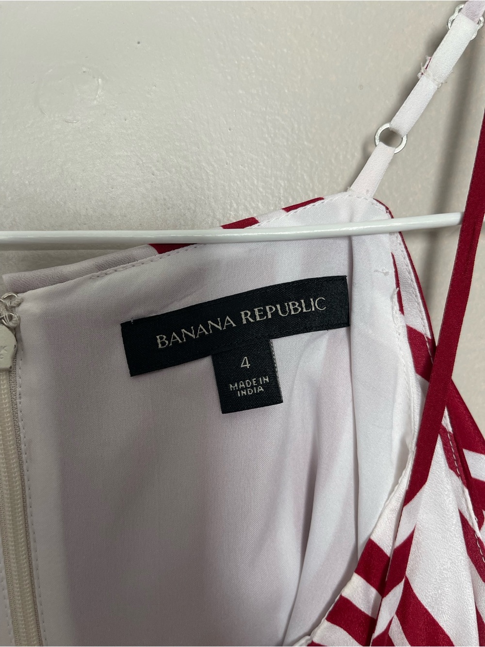 Banana Republic Red and White Striped Off Shoulder Mini Dress - Picture 2 of 3
